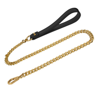 Smycz Leash Black/Gold Kinky Diva