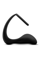 Stymulator Prostaty Platinum Cock Ring Plug Black ANAL ADVENTURES