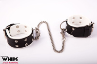 Kajdanki Damskie Na Nogi Białe Whips