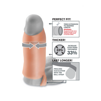 Nakładka Na Penisa Fantasy X-Tensions Real Feel Enhancer Xl Pipedream