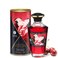 Jadalny Olejek Rozgrzewający Do Miejsc Intymnych O Smaku Wiśniowym Aphrodisiac Warming Oil Blazing Cherry 100Ml Shunga