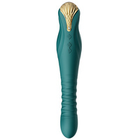 Wibrator King Vibrating Thruster Turquoise Green Zalo