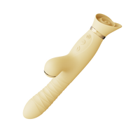 Wibrator Wielofunkcyjny Rose Thruster Lemon Yellow Zalo
