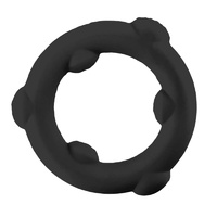Pierścień erekcyjny [SIL] SPINNER Cockring Black Oxballs