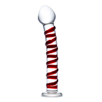 Żebrowane Szklane Dildo Mr. Swirly S Dildo Glas