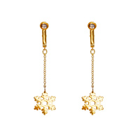Non-Pierced Clitoral Jewelry Dangle With Snowflake UPKO
