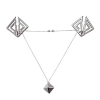 Zaciski Adjustable Nipple Clamps With Heavy Pendant Grey LOCKINK