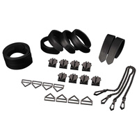 Zestaw Do Krępowania 8-Bondage-Straps Restraint Set Black LOCKINK