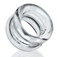 Naciagacz jąder [SIL/TPR] SQUEEZE SHORT Ballstretcher Clear Oxballs